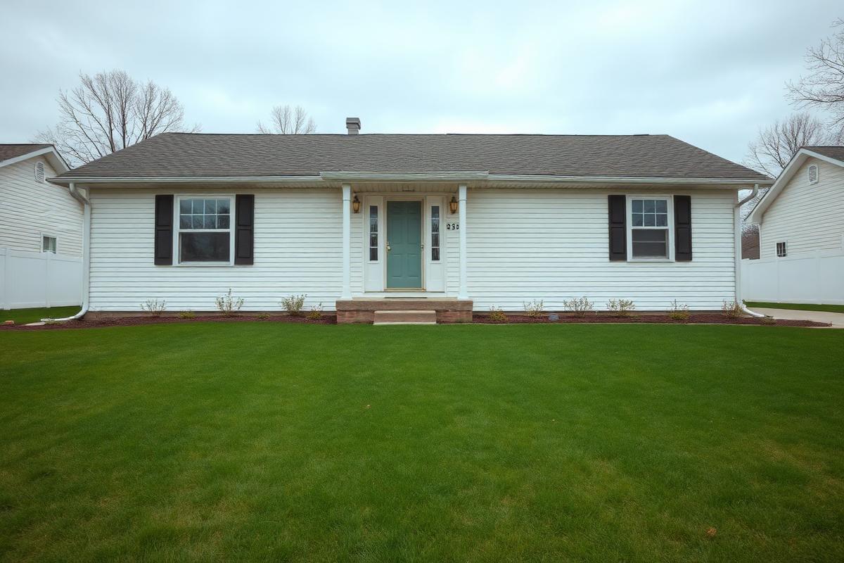 Suburban single-family home exterior